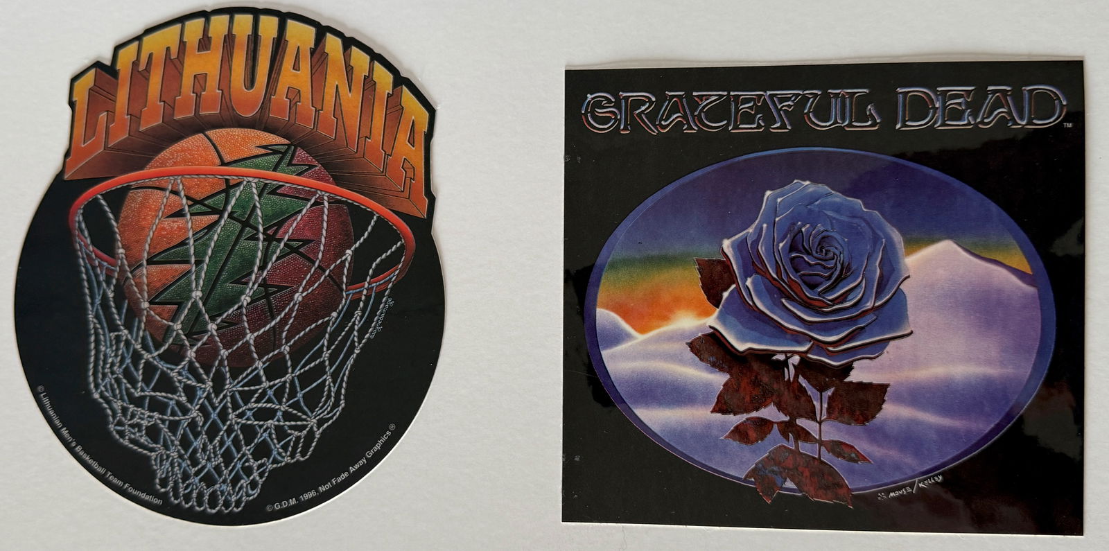 GRATEFUL DEAD STICKER SET 6 (1 of 2)