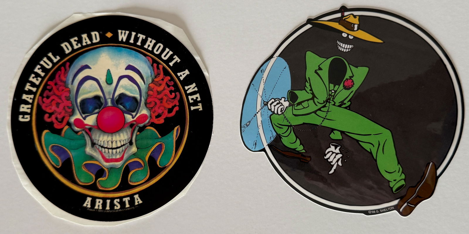 GRATEFUL DEAD STICKER SET 7 (1 of 2)