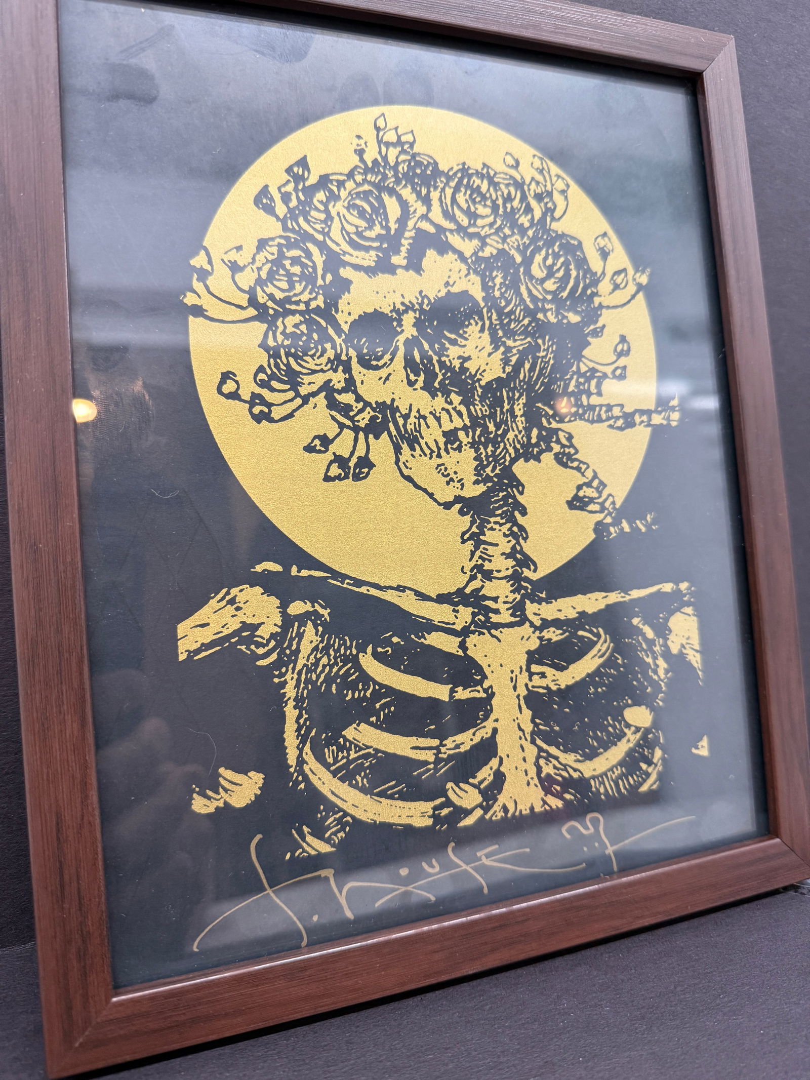 STANLEY MOUSE SIGNED BERTHA PRINT - GOLD SPECK (1 of 6)