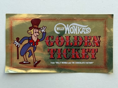 WILLY WONKA RARE GOLDEN TICKET
