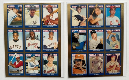 WORLD SERIES UNCUT SET OF TWO