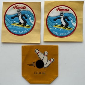 RARE HAMMS BEER SURF PATROL PATCHES