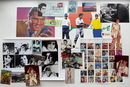 ELVIS PRESLEY COLLECTION WITH RARE 1977 TICKET