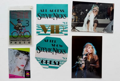 STEVIE NICKS BACKSTAGE PASS AND MORE