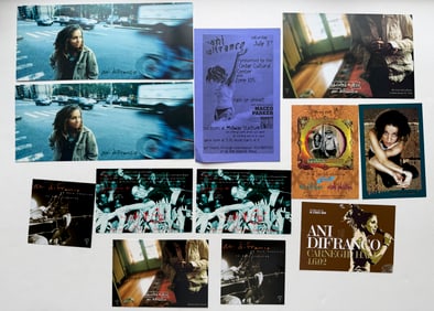 ANI DIFRANCO CARD SET AND HANDBILL