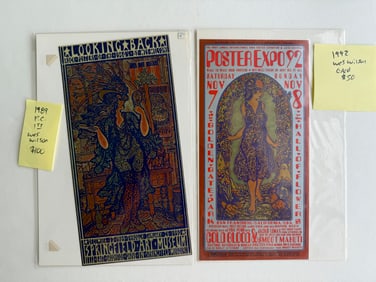 WES WILSON POSTER SHOW CARD SET