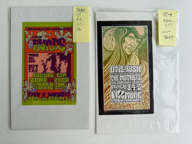 THE BYRDS AND OTIS RUSH CARDS