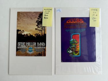THE DOORS AND STEVE MILLER CARDS