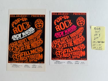 BG8 ANDY WARHOL CARD SET - 1ST AND 2ND PRINTING
