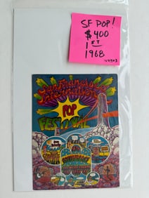 SAN FRANCISCO INTERNATIONAL POP FESTIVAL POSTCARD 1968