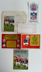 VERY RARE CAMPBELL'S SOUP GRID KID CLUB NFL SPONSORSHIP SET
