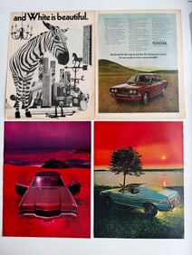 VINTAGE AUTOMOBELIA MAGAZINE BOOKPLATES - TOYOTA, MORE