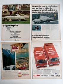 VINTAGE AUTOMOBELIA MAGAZINE BOOKPLATES - DODGE, ECONOLINE