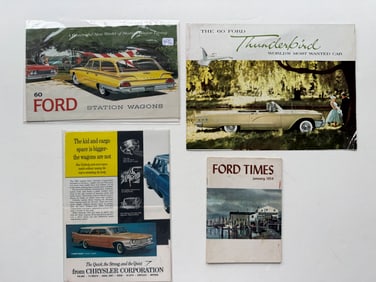 VINTAGE AUTOMOBELIA PROMO PORTFOLIOS - FORD