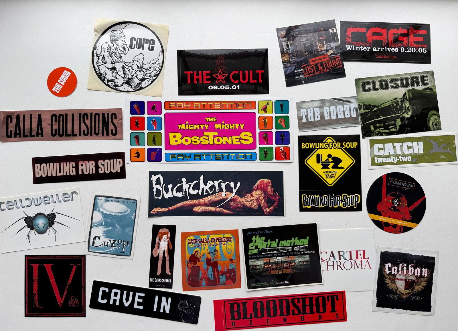 ROCK AND ROLL STICKER COLLECTION SET #3 - BUCKCHERRY, MIGHTY BOSSTONES (1 of 1)