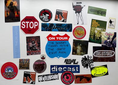 ROCK AND ROLL STICKER COLLECTION SET #5 - THE DONNAS, DANZIG