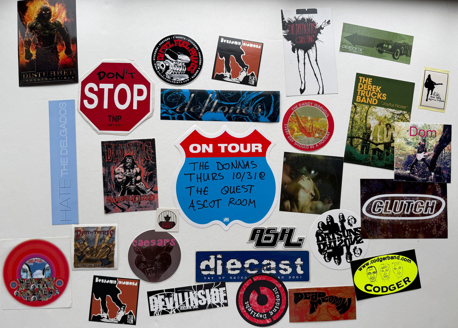 ROCK AND ROLL STICKER COLLECTION SET #5 - THE DONNAS, DANZIG (1 of 1)