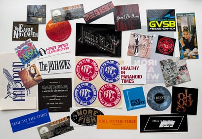 ROCK AND ROLL STICKER COLLECTION SET #9 - GRAND FUNK, JUDAS PRIEST