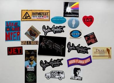 ROCK AND ROLL STICKER COLLECTION SET #10 - JANES ADDICTION, JUDAS PRIEST
