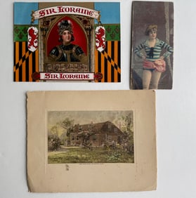 Original vintage cigar box label 1911 Chromolithograph