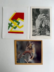 RARE K. ZIPFEL ATTRIBUTED SCREEN PRINT and more