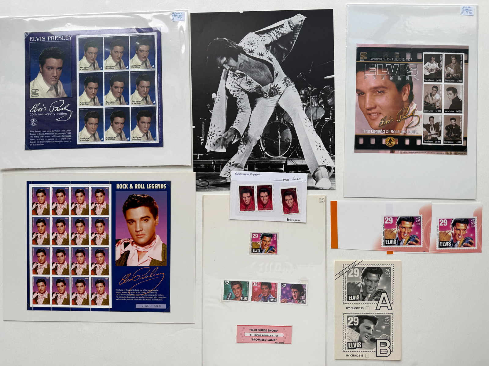 ELVIS PRESLEY STAMP COLLECTION (1 of 1)