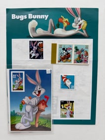 BUGS BUNNY AND MORE STAMP SET.