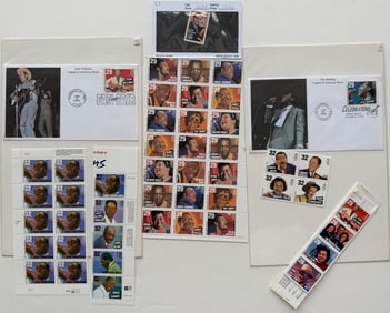 SUPER HUGE MUSIC STAMP COLLECTION #5 WITH FIRST DAY ISSUE STAMPS