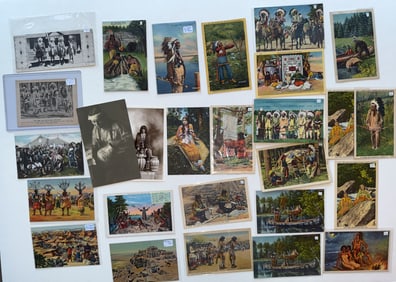 NATIVE AMERICAN HISTORICAL POSTCARD SET