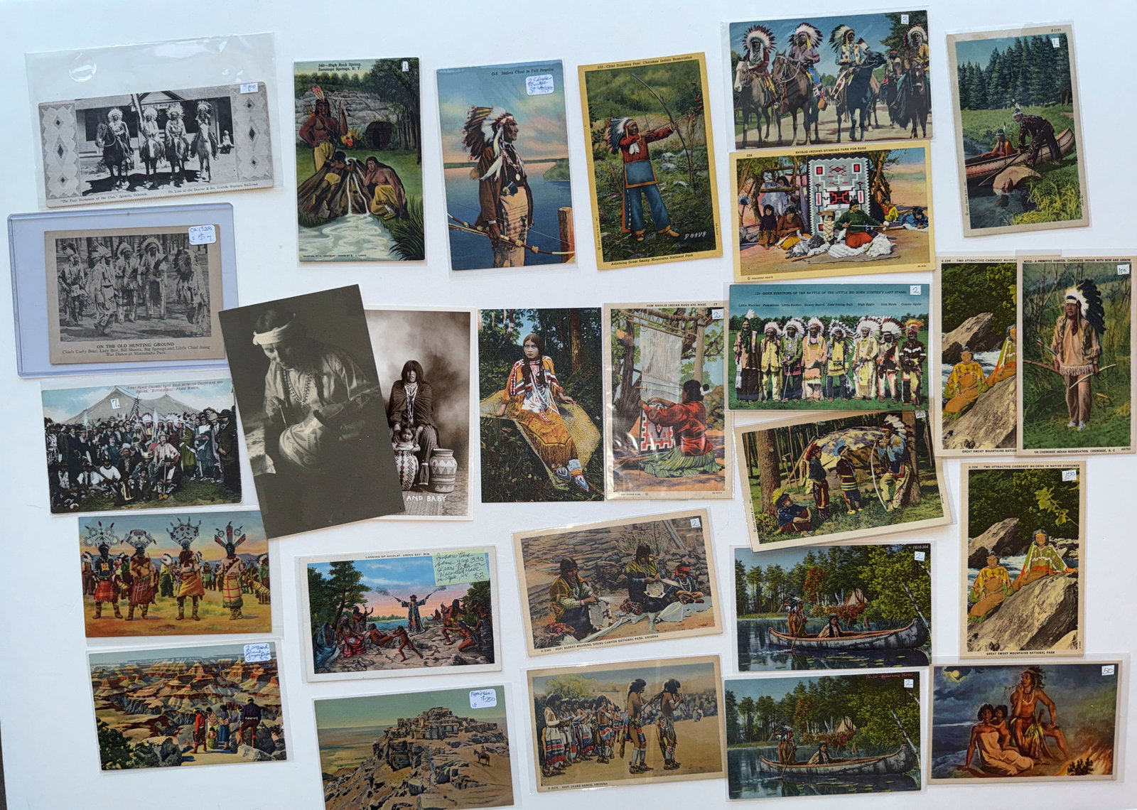 NATIVE AMERICAN HISTORICAL POSTCARD SET (1 of 1)