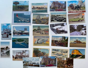 TRANSPORTATION - A CURATED POSTCARD SET