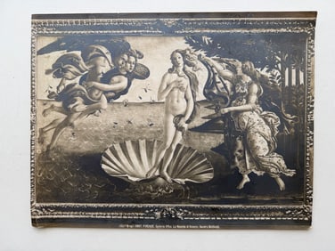 The Birth of Venus Photo Plate - Galleria Uffizi