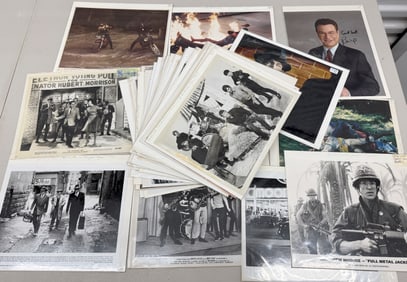 TELEVISION AND MOVIE PRESS PHOTO SET #1 - 47 item lot