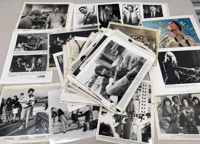 TELEVISION AND MOVIE PRESS PHOTO SET #1 - 66 item lot