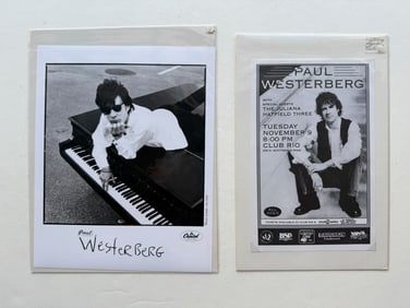 PAUL WESTERBERG PRESS PHOTO and HANDBILL