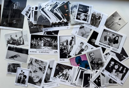 A BAG OF MINI PRESS PHOTOS - 100 PLUS ITEMS