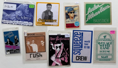 BACKSTAGE PASS SET #2