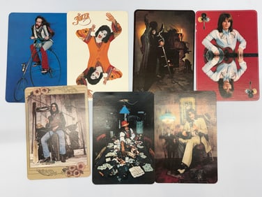 THREE DOG NIGHT FULL CARD INSERT - ALL 7 CARDS