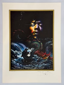 JIMI HENDRIX BY STANLEY MOUSE - SIGNED AND NUMBERED