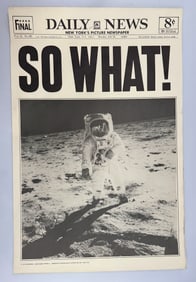 SO WHAT !   1970 DADA POSTERS - PANDORA POSTERS MOON LANDING