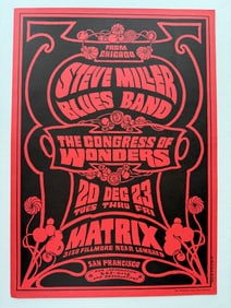 NEON ROSE #0 - STEVE MILLER AT THE MATRIX  - SIGNED ORIGINAL 1966