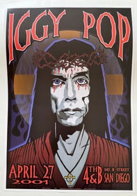 IGGY POP POSTER BY CHRIS SHAW