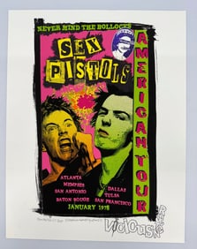 ONE OF A KIND IN THE WORLD - DAVID BYRD SEX PISTOLS WITH REMARQUE