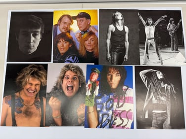 ROCK and ROLL BOOKPLATE COLLECTION - ALL SUITABLE FOR FRAMING