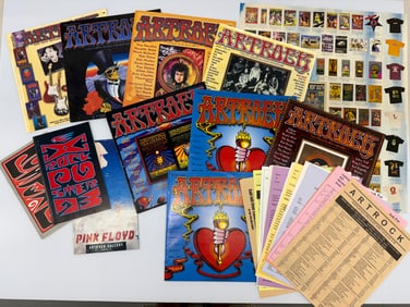 HUGE ASSORTMENT OF VINTAGE ART ROCK CATALOGS