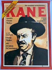 CITIZEN KANE - ORSON WELLS - POLISH MOVIE POSTER ORIGINAL