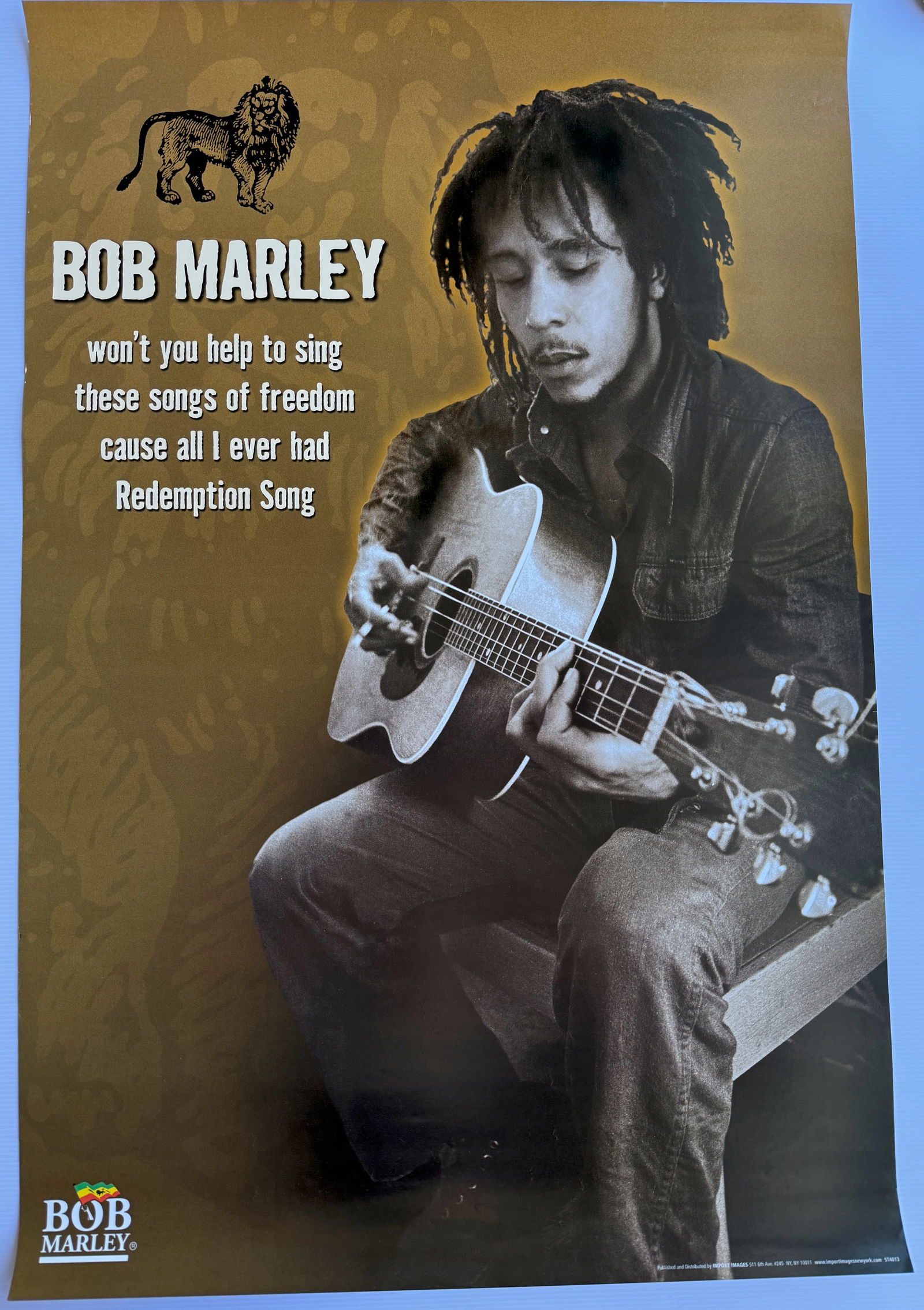 BOB MARLEY MERCHANDISING POSTER (1 of 1)