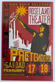 THE PRETENDERS AT ROSELAND THEATER - SIGNED - SCREEN PRINT