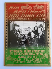 Big Brother and the Holding Co Poster - 1987
