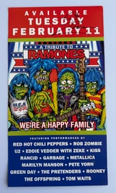A TRIBUTE TO RAMONES POSTER -SIGNED BY ROB ZOMBIE
